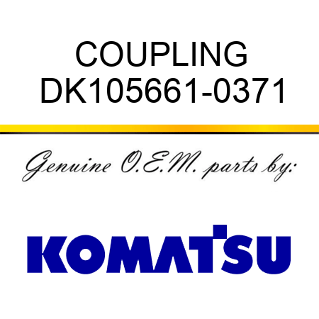 COUPLING DK105661-0371