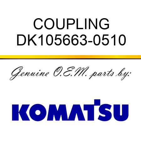 COUPLING DK105663-0510