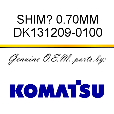 SHIM? 0.70MM DK131209-0100