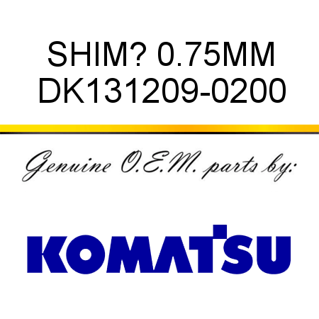 SHIM? 0.75MM DK131209-0200