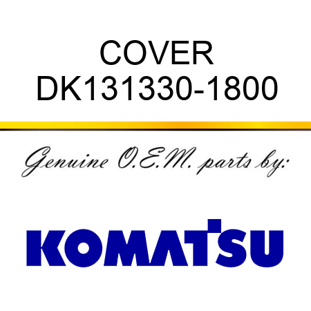 COVER DK131330-1800