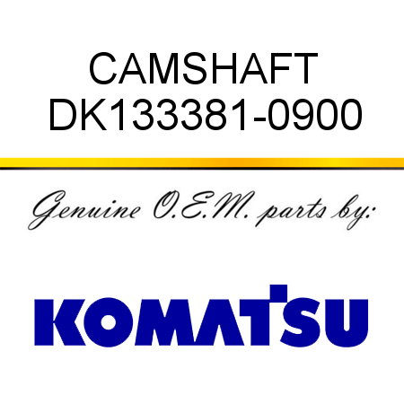 CAMSHAFT DK133381-0900