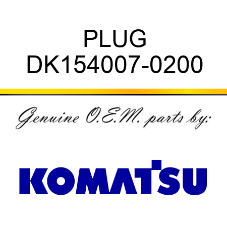 PLUG DK154007-0200