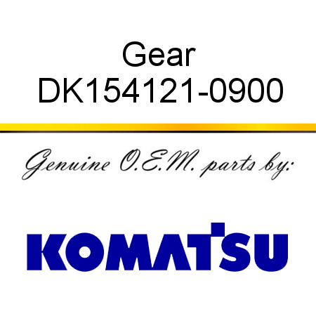 Gear DK154121-0900
