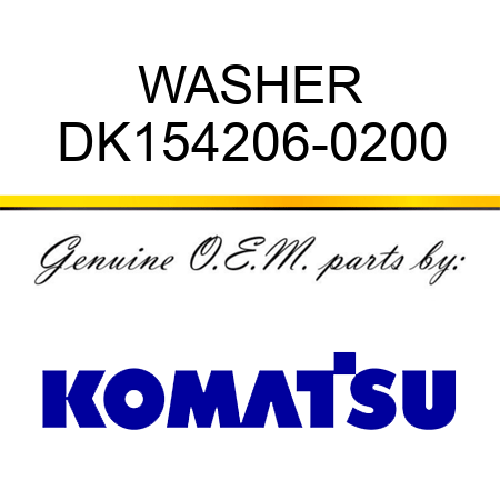 WASHER DK154206-0200