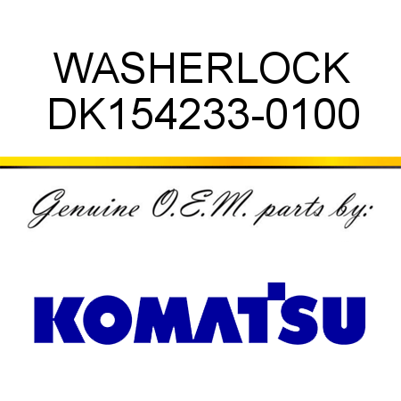 WASHER,LOCK DK154233-0100