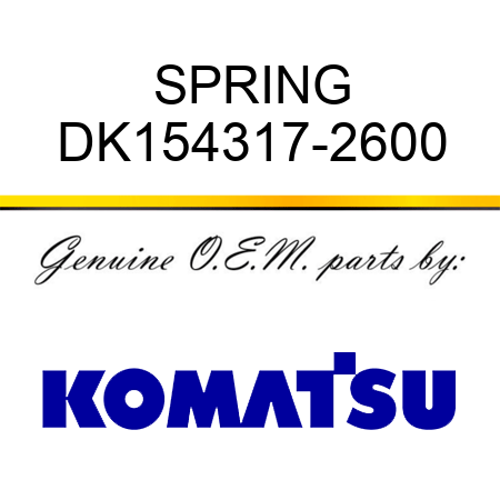 SPRING DK154317-2600