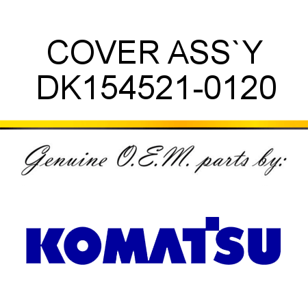 COVER ASS`Y DK154521-0120