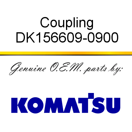 Coupling DK156609-0900