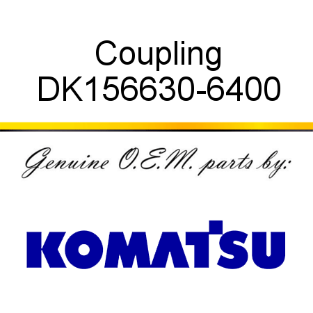 Coupling DK156630-6400