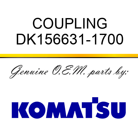 COUPLING DK156631-1700