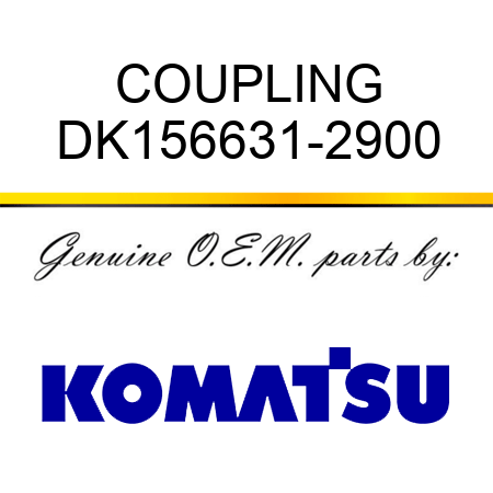 COUPLING DK156631-2900
