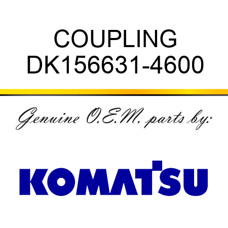 COUPLING DK156631-4600
