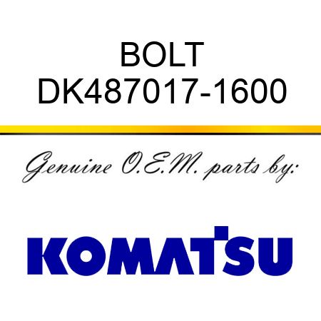 BOLT DK487017-1600