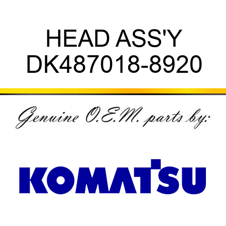 HEAD ASS'Y DK487018-8920