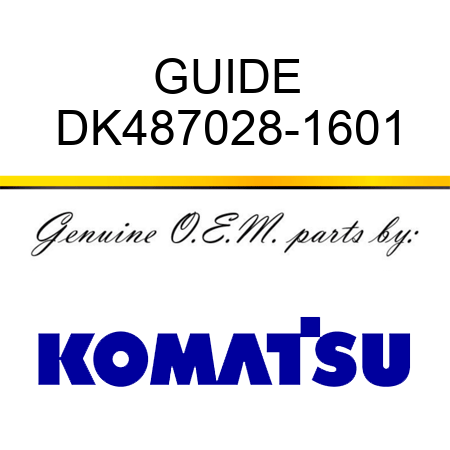GUIDE DK487028-1601