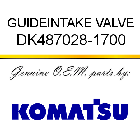 GUIDE,INTAKE VALVE DK487028-1700