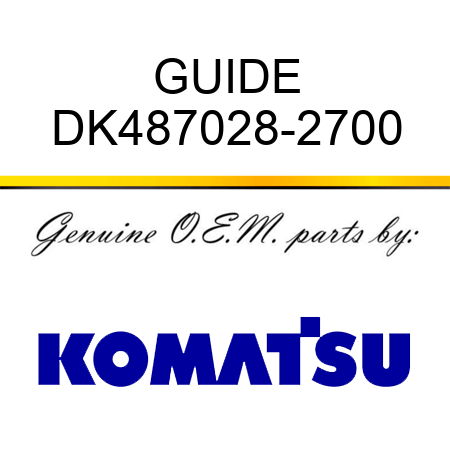 GUIDE DK487028-2700