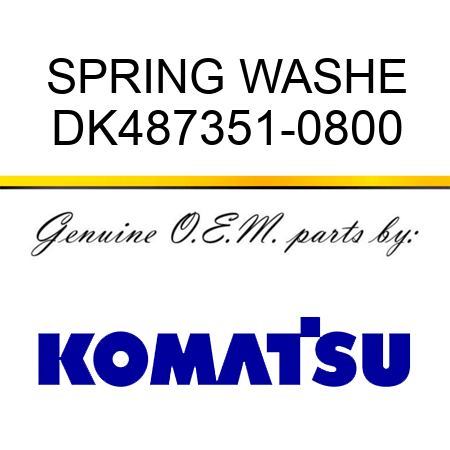 SPRING WASHE DK487351-0800