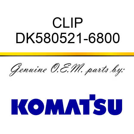 CLIP DK580521-6800