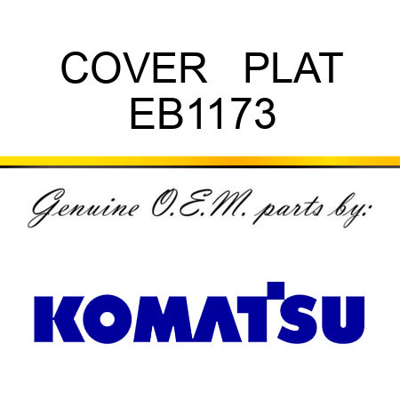 COVER   PLAT EB1173