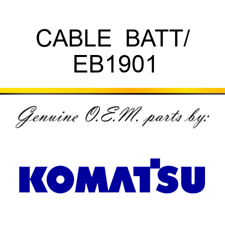 CABLE  BATT/ EB1901