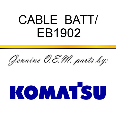 CABLE  BATT/ EB1902