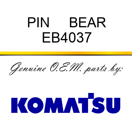 PIN     BEAR EB4037