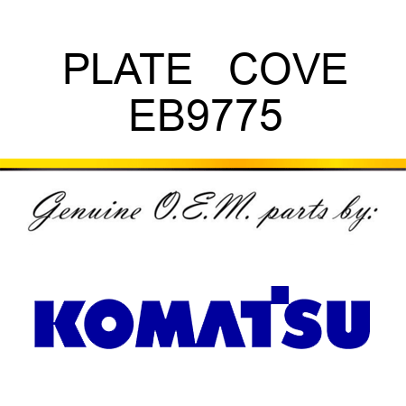 PLATE   COVE EB9775
