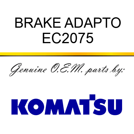 BRAKE ADAPTO EC2075