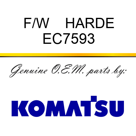 F/W    HARDE EC7593