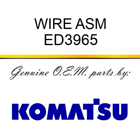 WIRE ASM ED3965