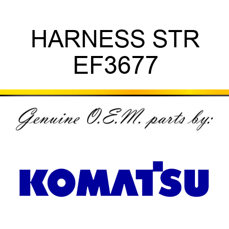 HARNESS STR EF3677