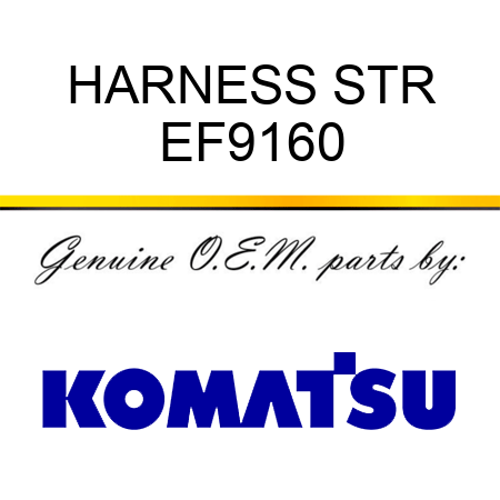 HARNESS STR EF9160
