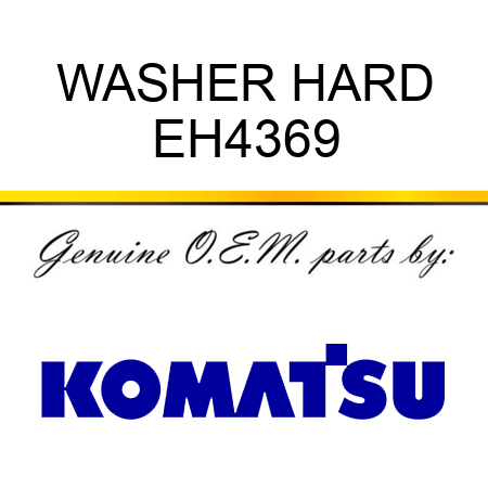 WASHER, HARD EH4369