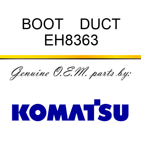 BOOT    DUCT EH8363