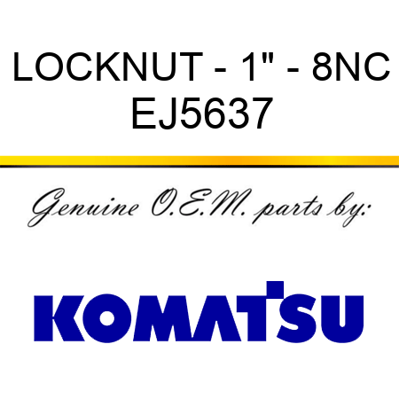 LOCKNUT - 1