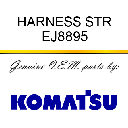 HARNESS STR EJ8895