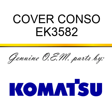COVER, CONSO EK3582