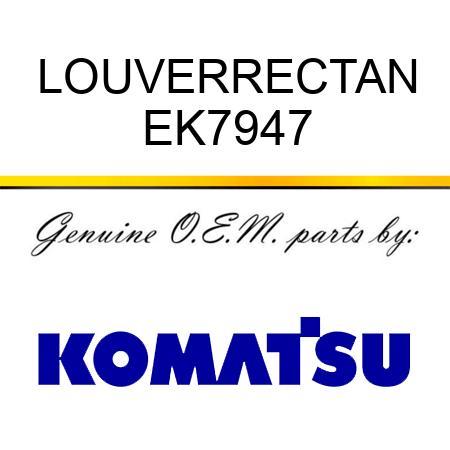 LOUVERRECTAN EK7947