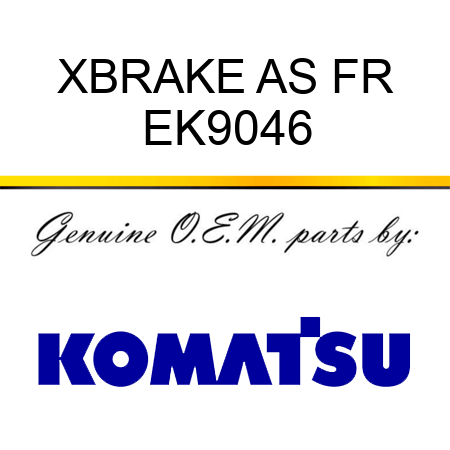 XBRAKE AS FR EK9046
