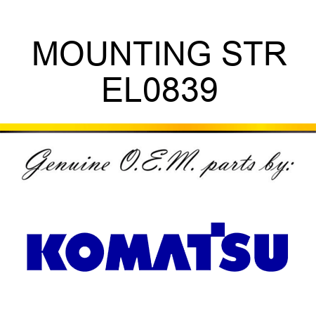 MOUNTING STR EL0839