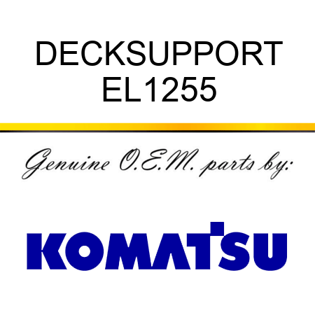 DECK,SUPPORT EL1255