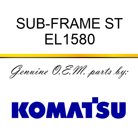 SUB-FRAME ST EL1580