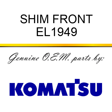 SHIM, FRONT EL1949