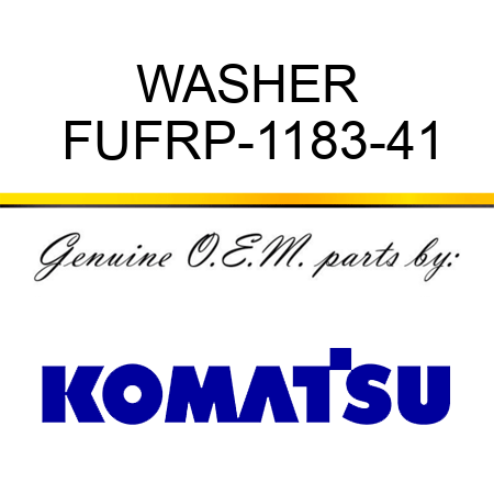 WASHER FUFRP-1183-41