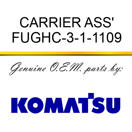 CARRIER ASS' FUGHC-3-1-1109