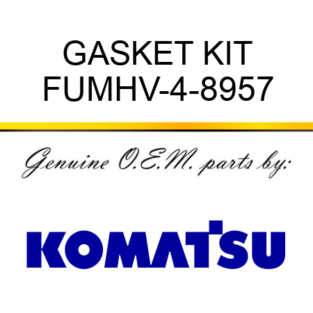 GASKET KIT FUMHV-4-8957
