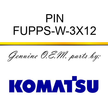 PIN FUPPS-W-3X12