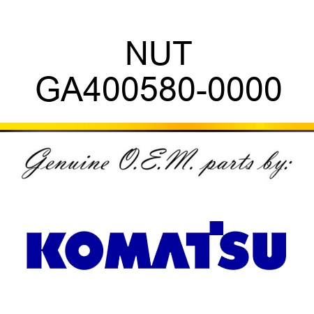 NUT GA400580-0000